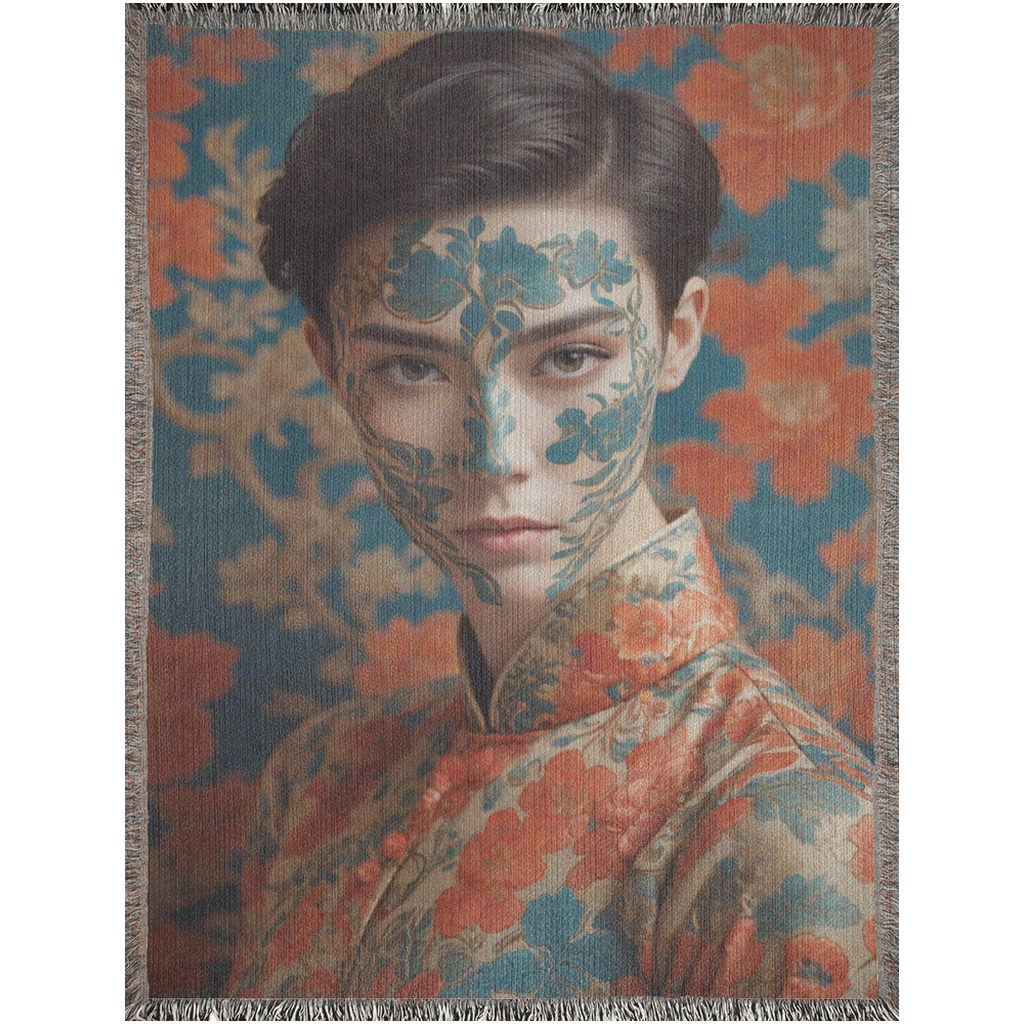 Beautiful Asian Art Print Woven Blanket – Badass Blankets