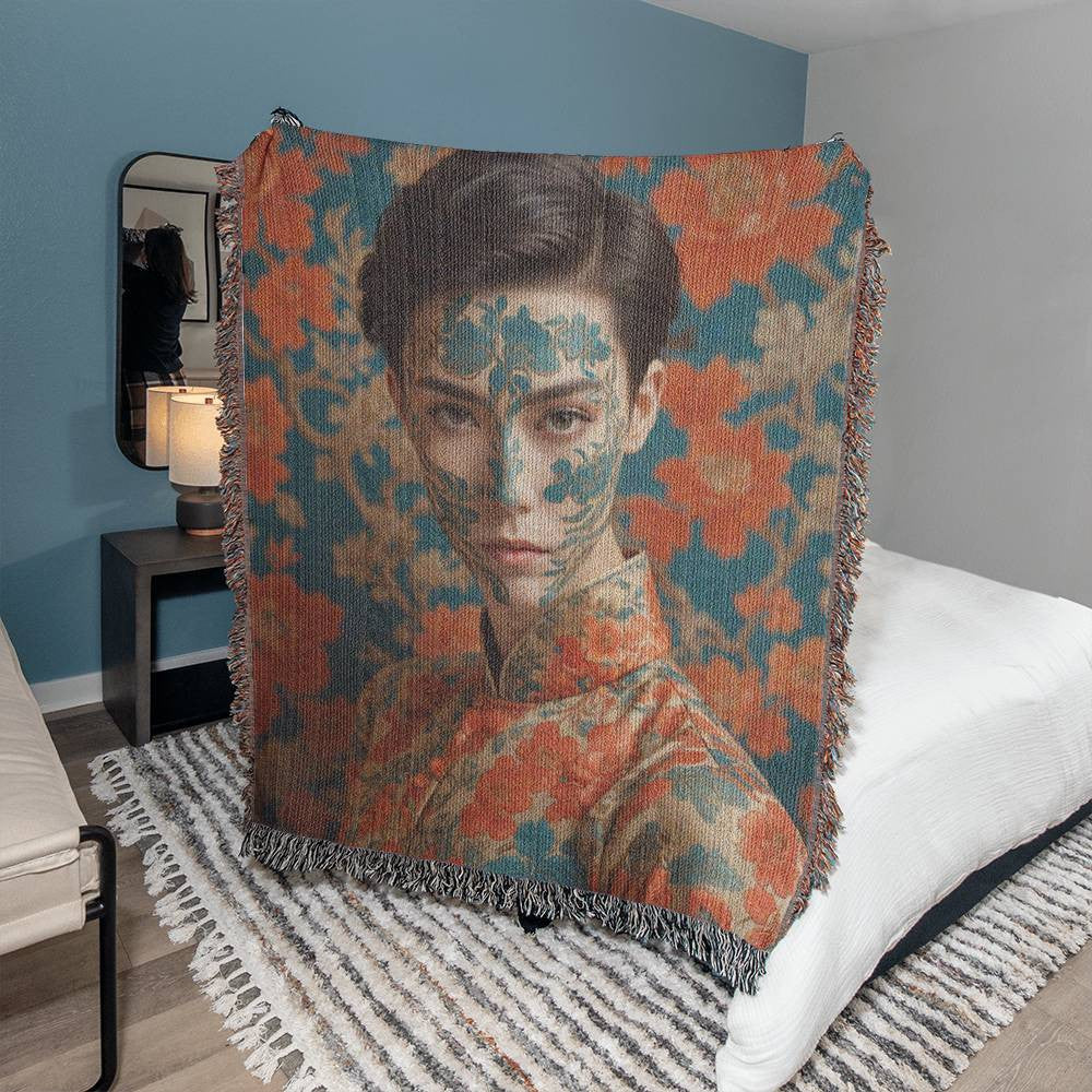 Beautiful Asian Art Print Woven Blanket – Badass Blankets