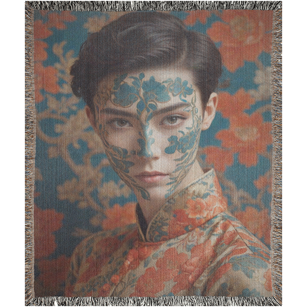 Beautiful Asian Art Print Woven Blanket – Badass Blankets