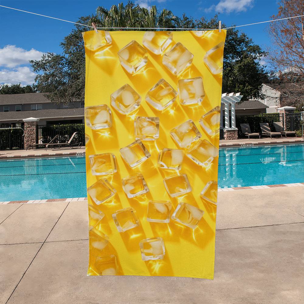 Ice Cubes on the beach