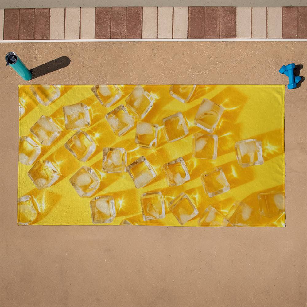 Ice Cubes on the beach