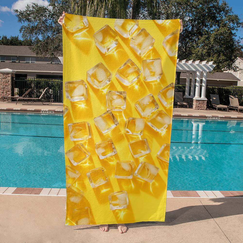 Ice Cubes on the beach