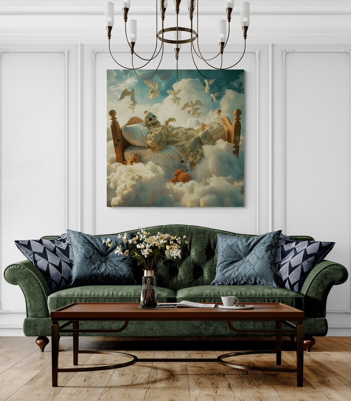 Canvas Wrap Cloud Sleeper - Art Prints | Badass Blankets