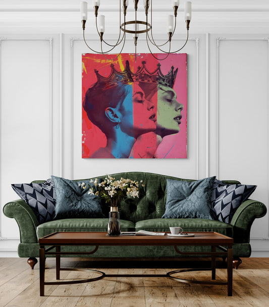 Canvas Wrap Girl with a crown