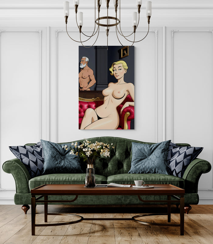 Metal Print Blue Pill