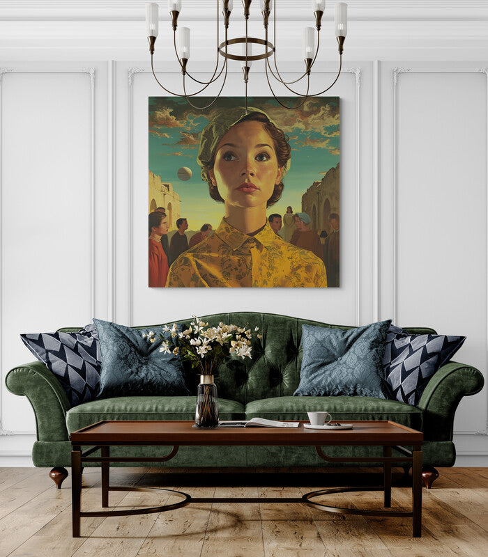 Afternoon Village Canvas Wrap - Wall Art | Badass Blankets