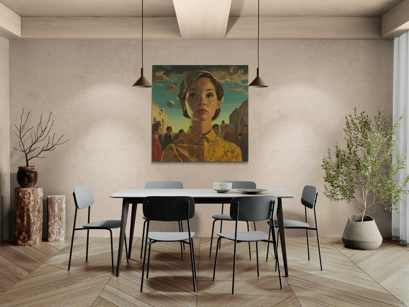 Afternoon Village Canvas Wrap - Wall Art | Badass Blankets