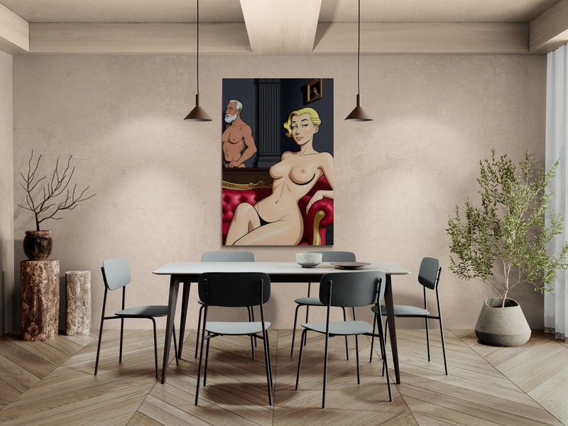 Metal Print Blue Pill