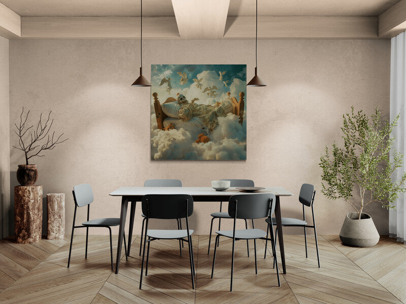 Canvas Wrap Cloud Sleeper - Art Prints | Badass Blankets