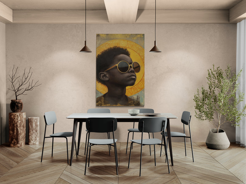 Metal Print If the sun could reflect the future