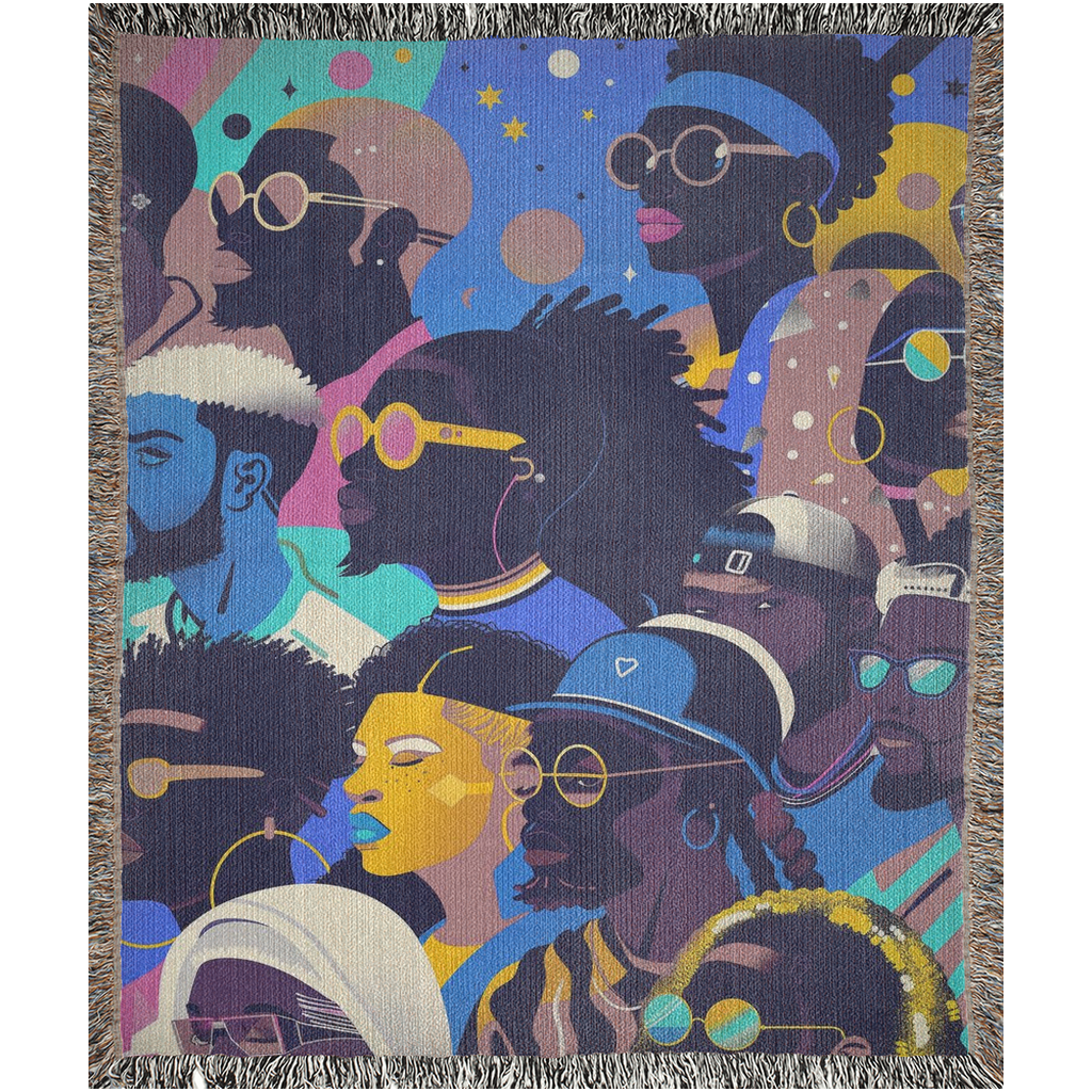 Black Folks Blanket - Comfy Throw | BadassBlankets.store