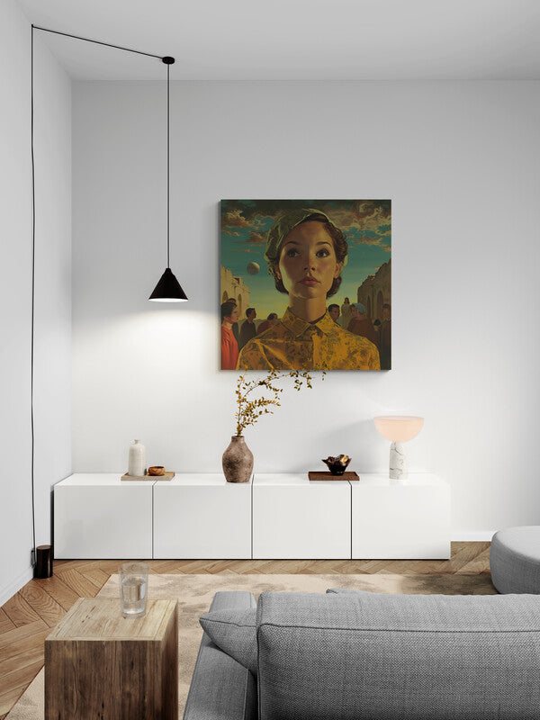 Afternoon Village Canvas Wrap - Wall Art | Badass Blankets