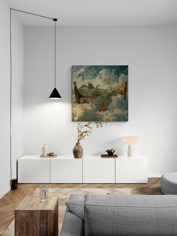 Canvas Wrap Cloud Sleeper - Art Prints | Badass Blankets