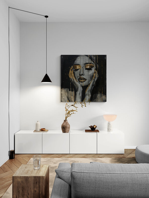 Canvas Wrap - Girl from the Newspaper | Badass Blankets