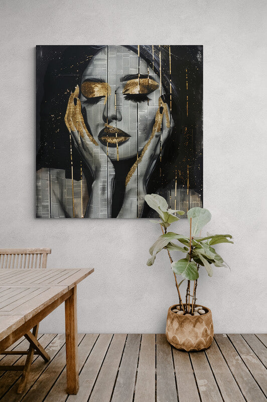 Canvas Wrap - Girl from the Newspaper | Badass Blankets