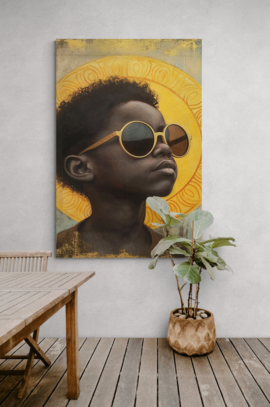 Metal Print If the sun could reflect the future