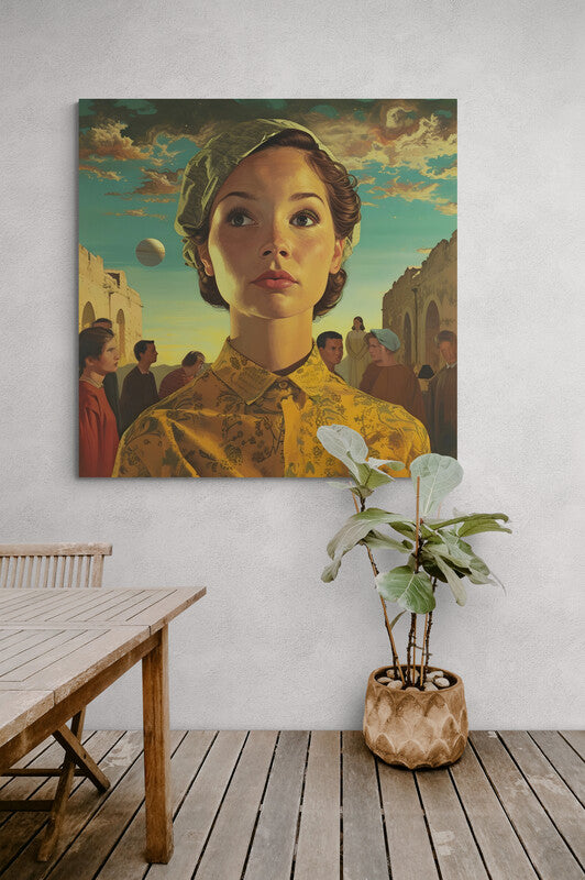 Afternoon Village Canvas Wrap - Wall Art | Badass Blankets