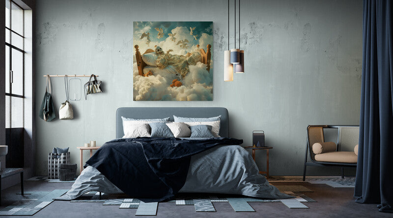 Canvas Wrap Cloud Sleeper - Art Prints | Badass Blankets