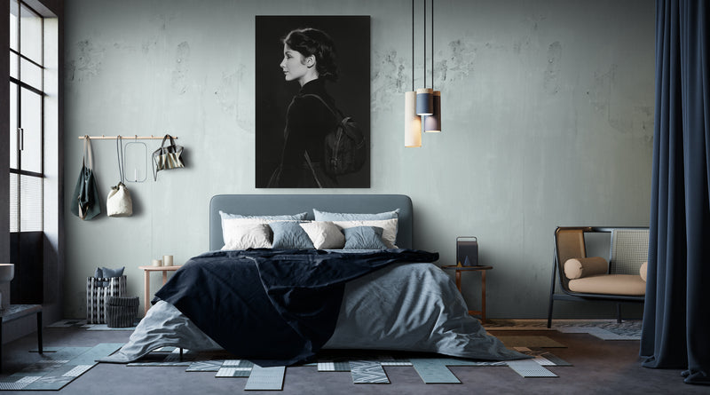 Metal Print Beatiful Backpack