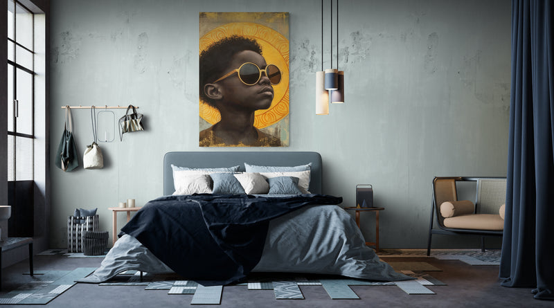 Metal Print If the sun could reflect the future