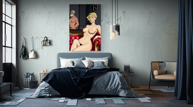 Giclee Art Print Blue Pill