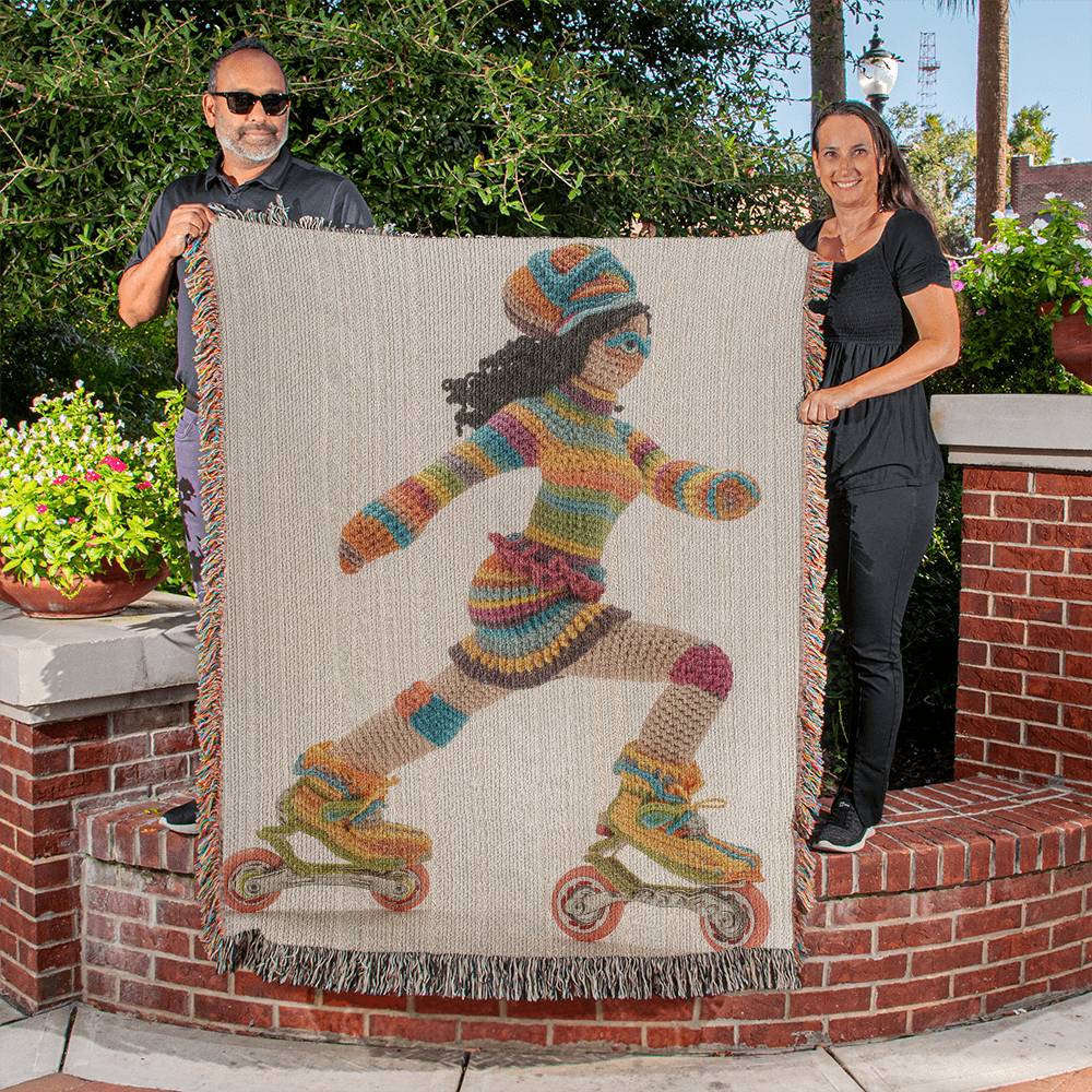 A Rollerskating Jam - Stylish Blankets | BadassBlankets