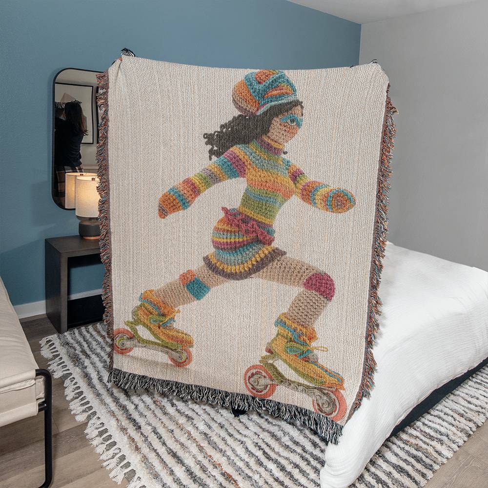 A Rollerskating Jam - Stylish Blankets | BadassBlankets